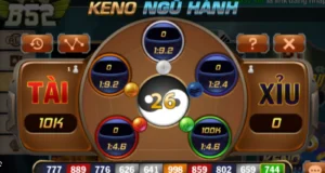 Một số các cửa cược tại game Keno ngũ hành B52